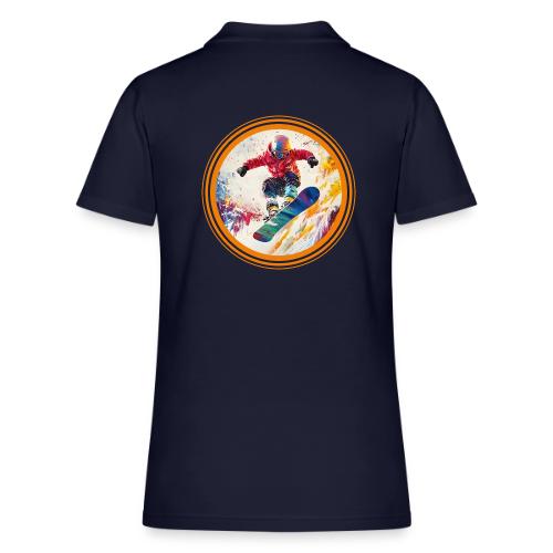 Snowboarding Horizon - Women's Pique Polo Shirt