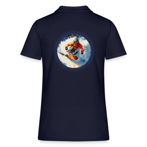 Snowboarding Rebel - Women's Pique Polo Shirt