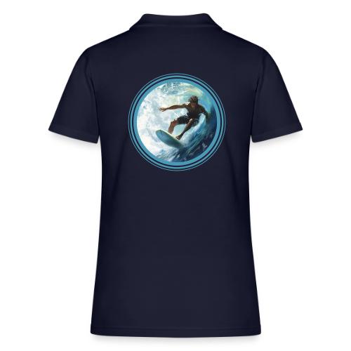 Surfing Freedom - Women's Pique Polo Shirt