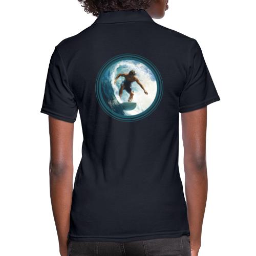 Surfing Horizon - Women's Pique Polo Shirt