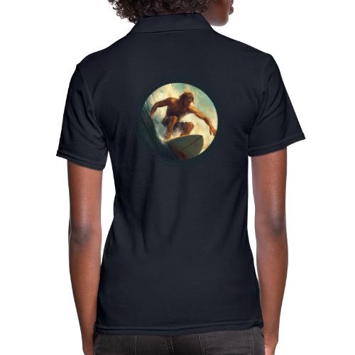 Surfing Rush - Women's Pique Polo Shirt