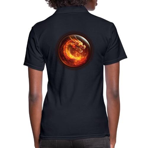 Shadow Dragon Rise - Women's Pique Polo Shirt