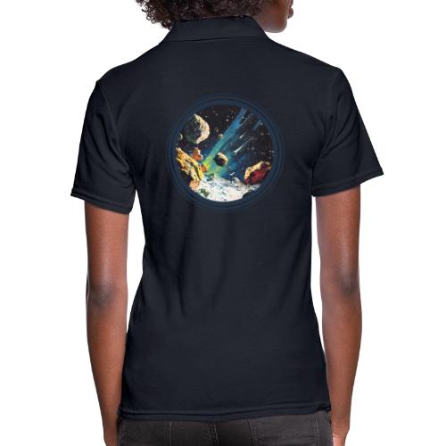 Celestial Collision - Women's Pique Polo Shirt