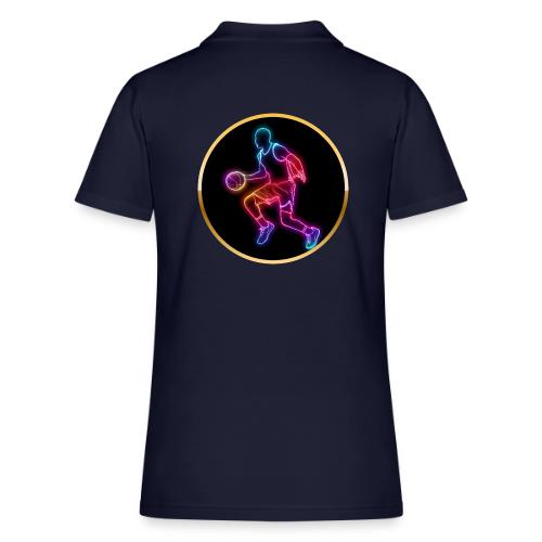Basketball: Neon Dribble Pulse - Women's Pique Polo Shirt