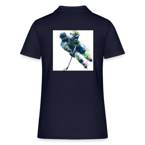 Hockey: Frozen Motion - Women's Pique Polo Shirt