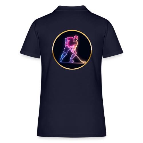 Hockey: Neon Ice Rush - Women's Pique Polo Shirt