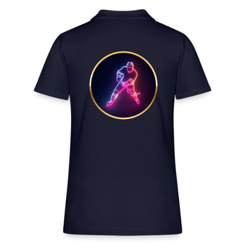 Hockey: Neon Ice Strike - Women's Pique Polo Shirt