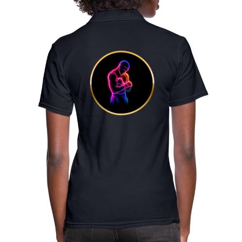 Boxing: Neon Power Guard - Women's Pique Polo Shirt