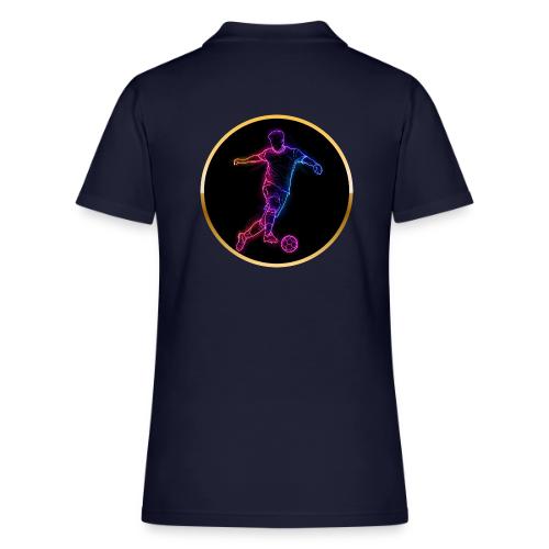 Neon Soccer Flow - Women's Pique Polo Shirt
