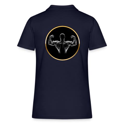 Bodybuilding: Golden Back Power - Women's Pique Polo Shirt