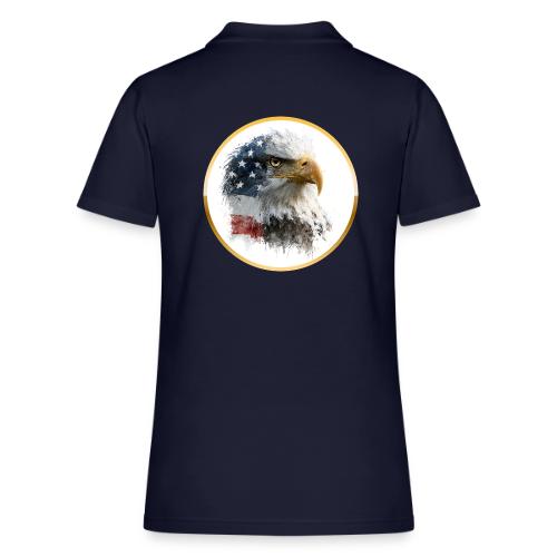 USA: Patriot Wing Emblem - Women's Pique Polo Shirt