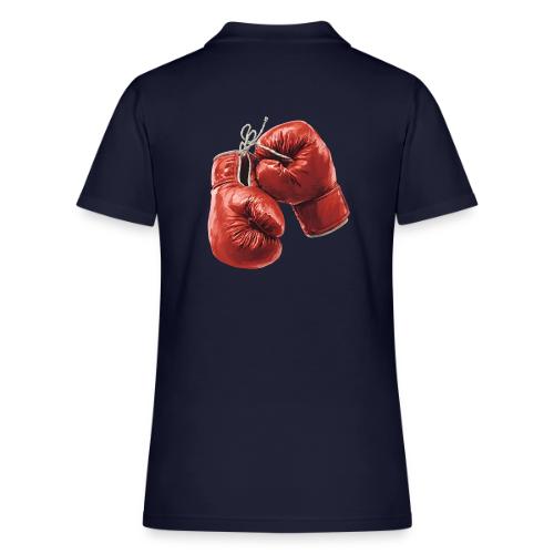 Boxing: Hanging Gloves Icon - Women's Pique Polo Shirt