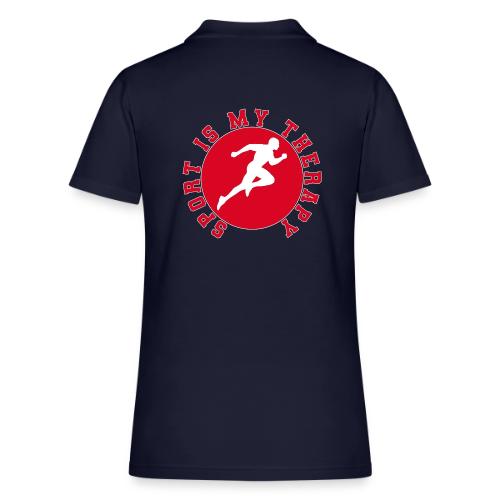 Sport Is My Therapy – Running Motivation Badge - Women's Pique Polo Shirt