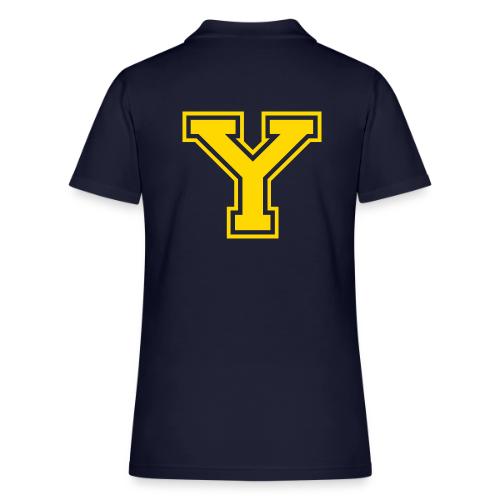 Letter Y – Capital Athletic Alphabet Monogram - Women's Pique Polo Shirt