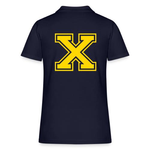 Letter X – Capital Athletic Alphabet Monogram - Women's Pique Polo Shirt