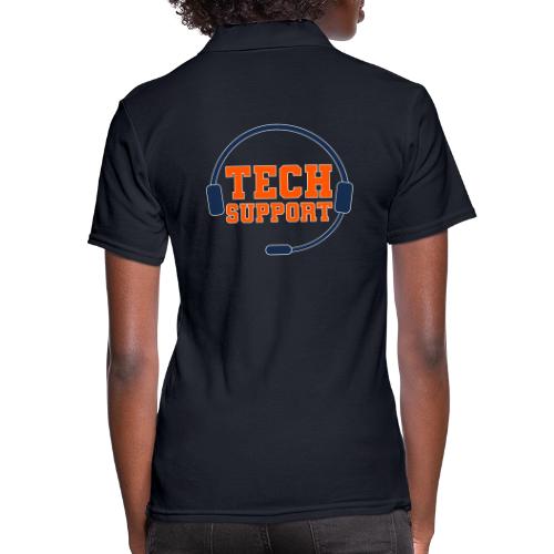Tech Support Mode On - Women's Pique Polo Shirt