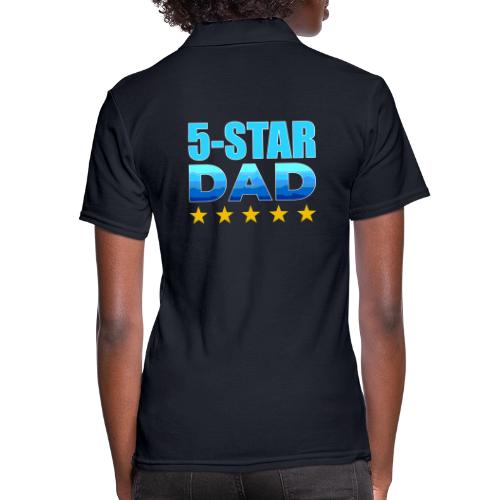 Five Stars Dad - Women's Pique Polo Shirt