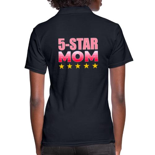 Five Stars Mom - Women's Pique Polo Shirt