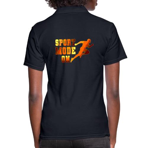 Sport Mode On - Women's Pique Polo Shirt