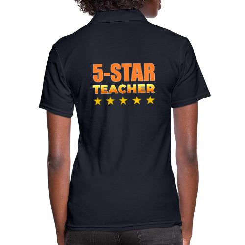 Five-Star Teacher - Women's Pique Polo Shirt