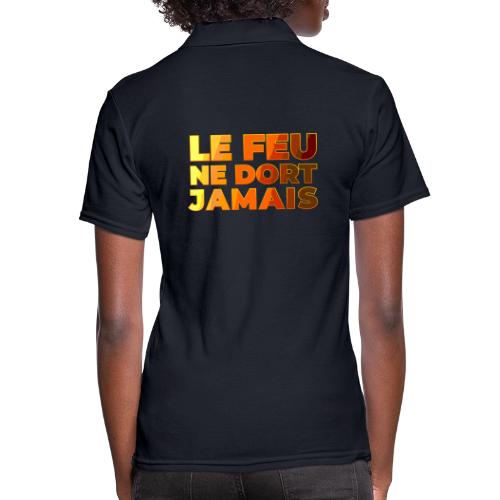 Fire never sleeps - Women's Pique Polo Shirt