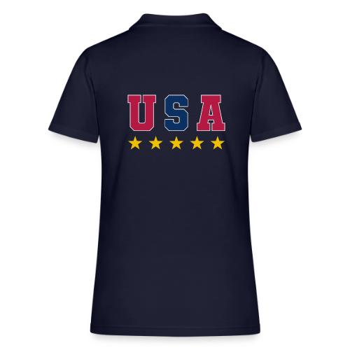 USA Varsity Stars - Women's Pique Polo Shirt