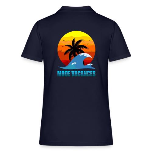 Vacation Mode: Tropical Escape - Women's Pique Polo Shirt