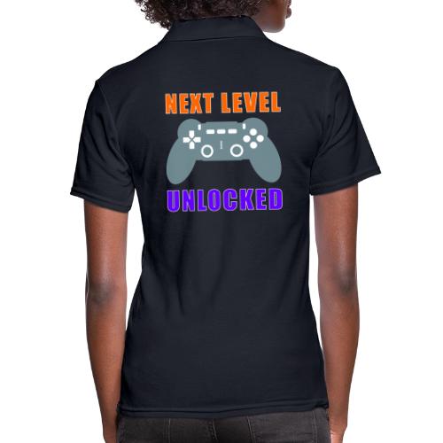Next Level Unlocked Gamer Design - Women's Pique Polo Shirt