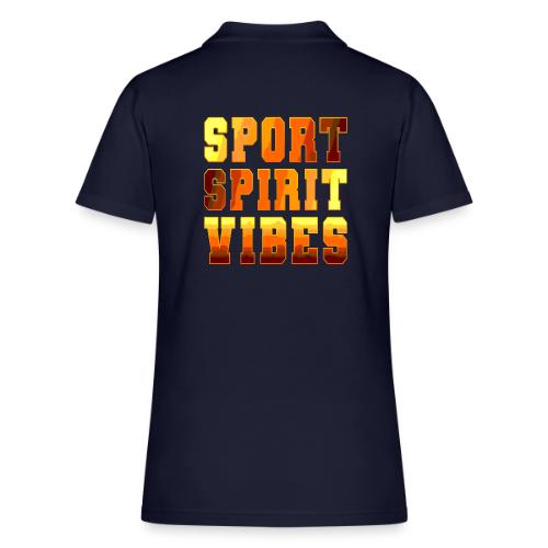 Sport Spirit Vibes Gradient - Women's Pique Polo Shirt