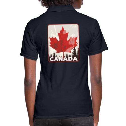 Echoes of Canada - Women's Pique Polo Shirt