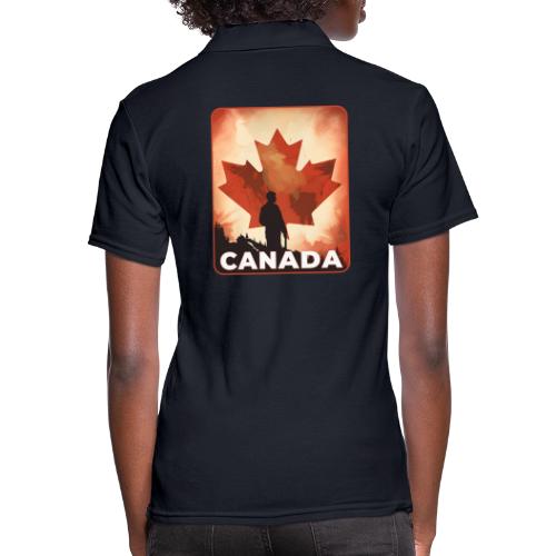 Canada Stands Tall - Women's Pique Polo Shirt