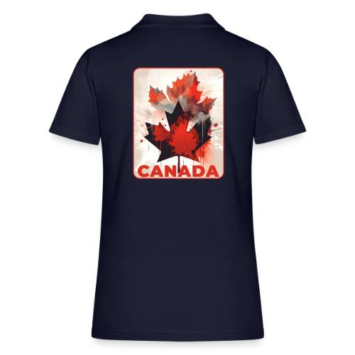 Canada Inked Leaf - Women's Pique Polo Shirt