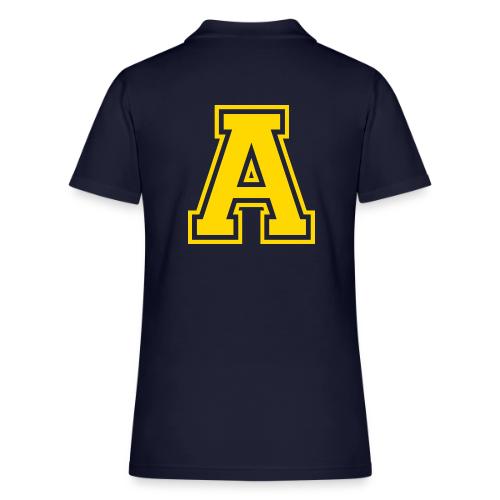 Letter A – Capital Athletic Alphabet Monogram - Women's Pique Polo Shirt