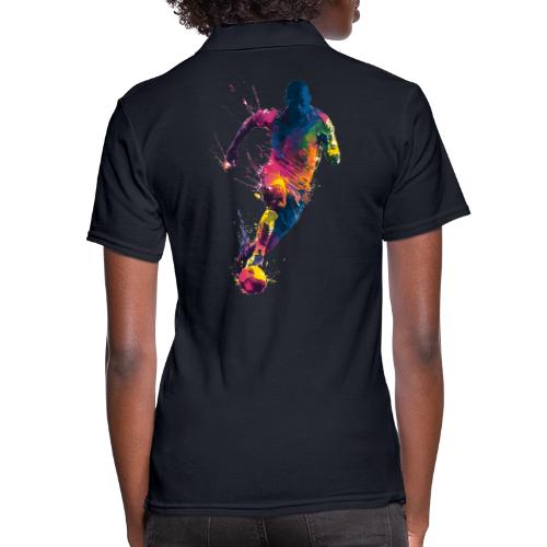 Soccer: Kick of Colors - Women's Pique Polo Shirt