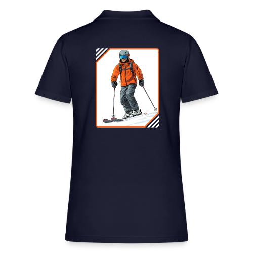 Skiing Thrill Ride - Women's Pique Polo Shirt