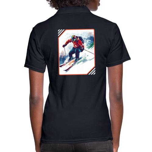 Skiing is Life - Women's Pique Polo Shirt