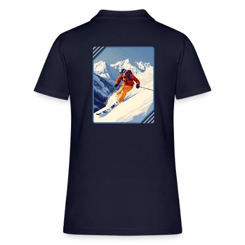 Mountain Skiing Vibes - Women's Pique Polo Shirt