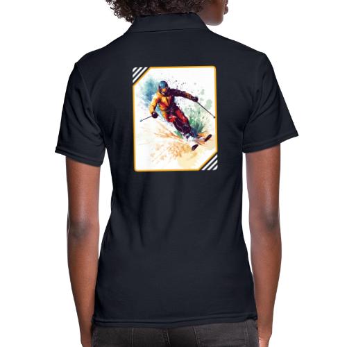 Winter Skiing Escape - Women's Pique Polo Shirt
