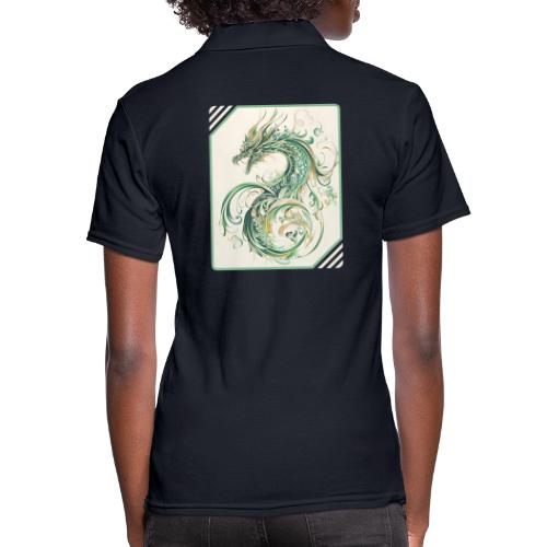 Brush of the Dragon - Women's Pique Polo Shirt
