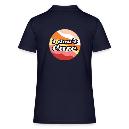 I Don’t Care Vibes - Women's Pique Polo Shirt
