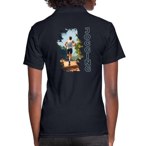 Jogging Vibes - Women's Pique Polo Shirt
