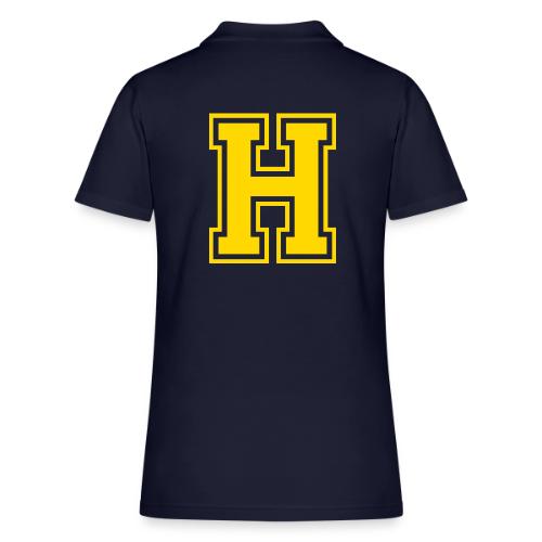 Letter H – Capital Athletic Alphabet Monogram - Women's Pique Polo Shirt