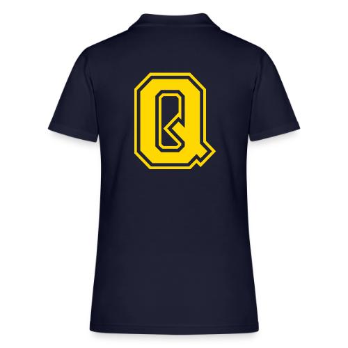 Letter Q – Capital Athletic Alphabet Monogram - Women's Pique Polo Shirt