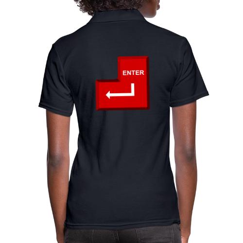 Just Press Enter - Women's Pique Polo Shirt