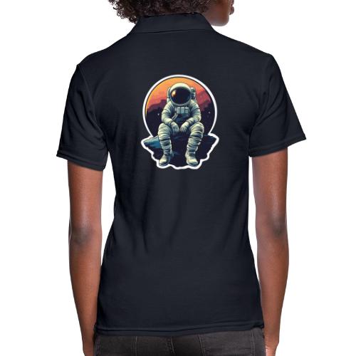Astronaut in the Void - Women's Pique Polo Shirt