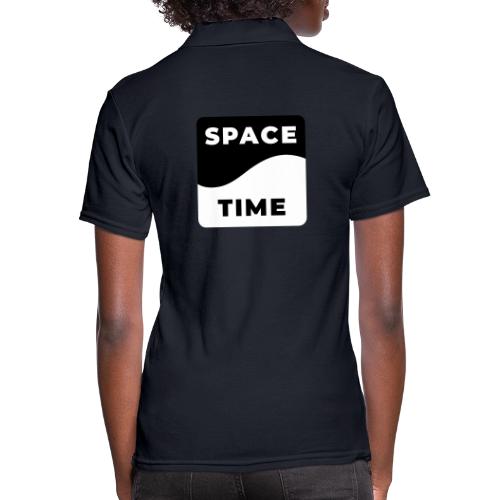 Space-time: Warped Reality - Women's Pique Polo Shirt