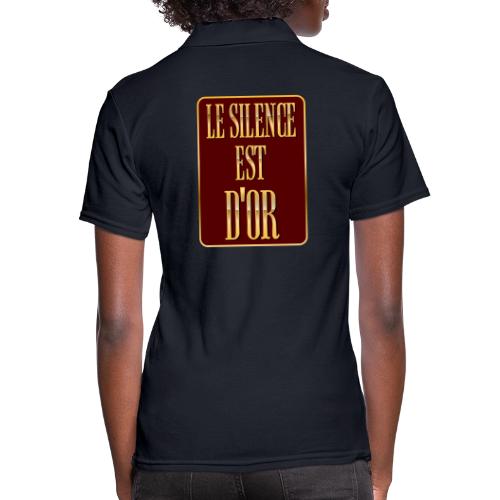 Silence is golden - Women's Pique Polo Shirt
