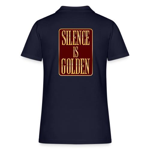 Silence Is Golden - Women's Pique Polo Shirt