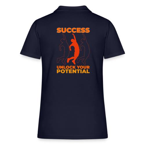 Unlock Success - Women's Pique Polo Shirt