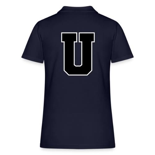 Varsity Letter U Collegiate Monogram - Women's Pique Polo Shirt